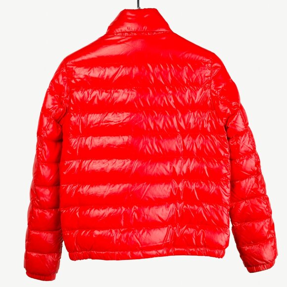 Moncler Petichet Red Stripe Bomber Down-Fill Puffer Jacket - Picture 2 of 15